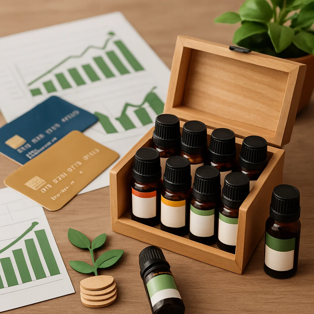 Cartões de Crédito e Financiamentos para Lançar um Side Hustle de Aromaterapia