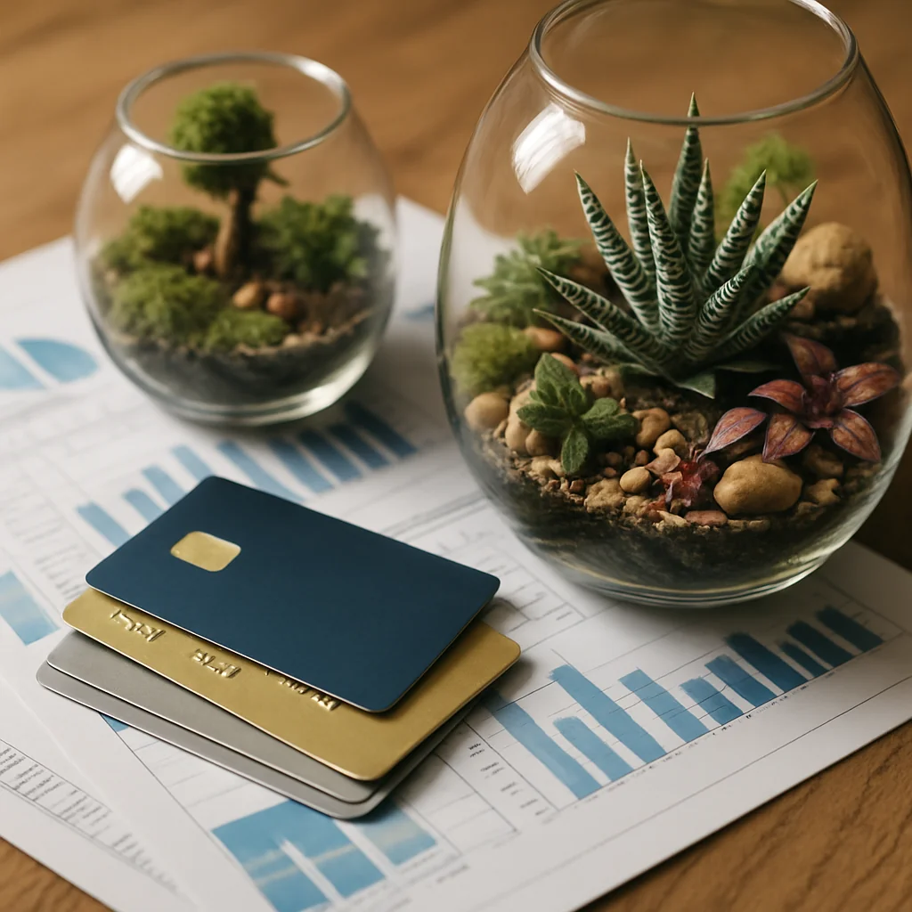 Cartões de Crédito e Financiamentos para Lançar um Side Hustle de Terrários Personalizados