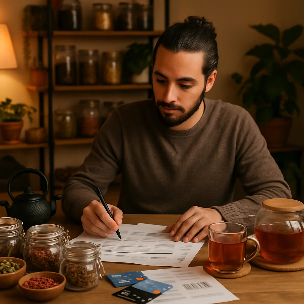 Cartões de Crédito e Financiamentos para Lançar seu Side Hustle de Chás Artesanais