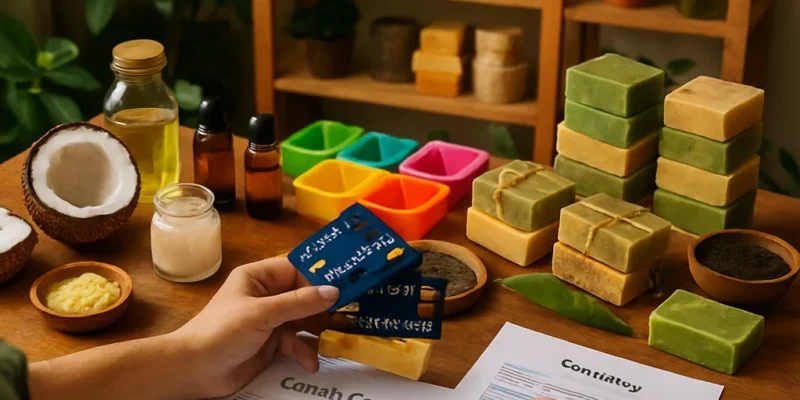 Cartões de Crédito e Financiamentos para Lançar seu Side Hustle de Sabonetes Artesanais